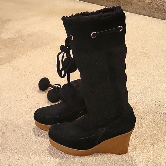 Vintage colin stuart sweater wedge boot size 8 - Picture 2 of 8